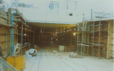 building of uppercar deck entry
